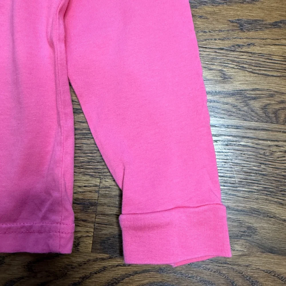 Mustard & Ketchup Kids Girls Pink Long Sleeve Shirt Ballet Shoe Graphic Tee Sz M